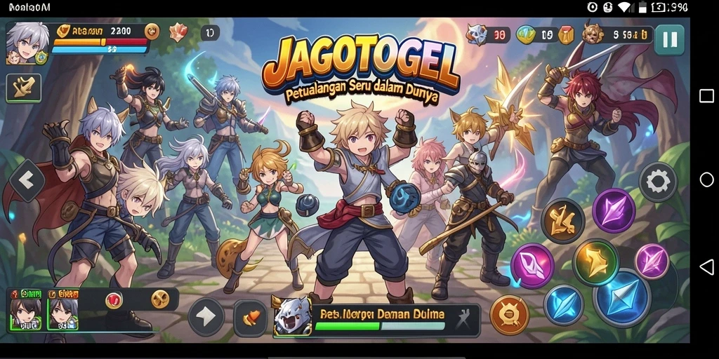 Tampilan gameplay seru dalam dunia anime JAGOTOGEL.