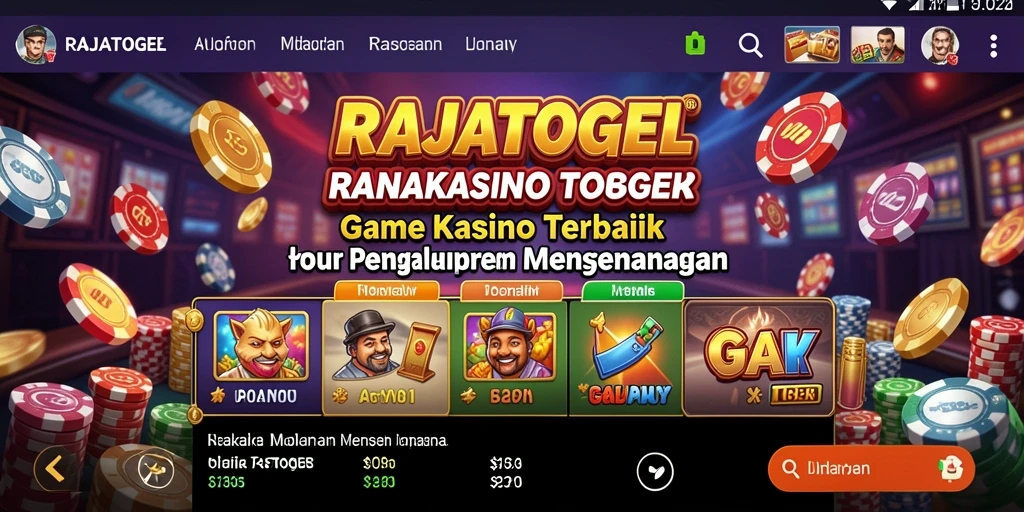 Tampilan menarik permainan Kasino dalam RAJATOGEL.