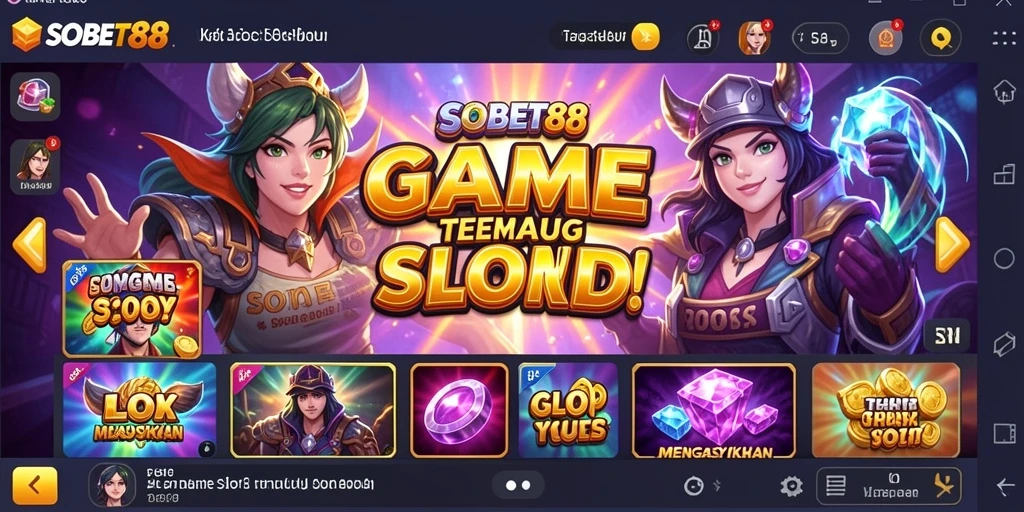 Tampilan gameplay SOBET88 yang mengasyikkan dan penuh warna.