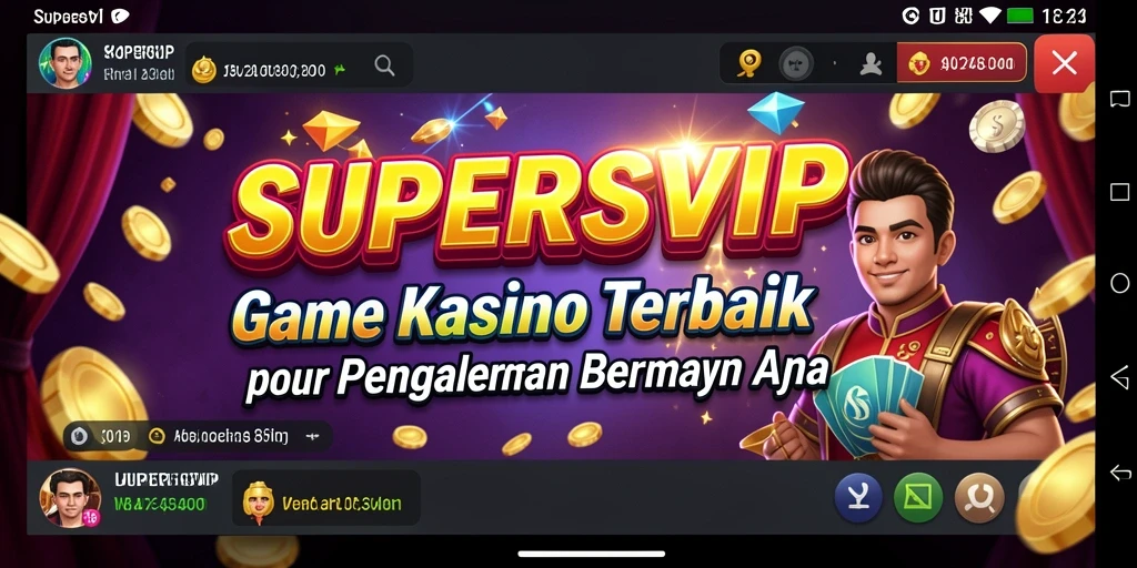 Tampilan menawan dari gameplay Kasino SUPERSVIP yang mengasyikkan.