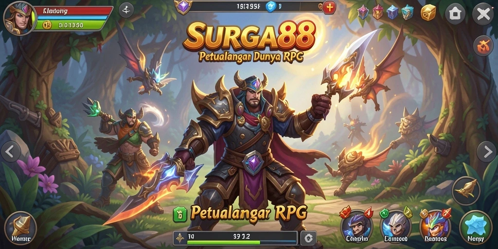 Tampilan menarik dari permainan RPG SURGA88 dengan berbagai petualangan.
